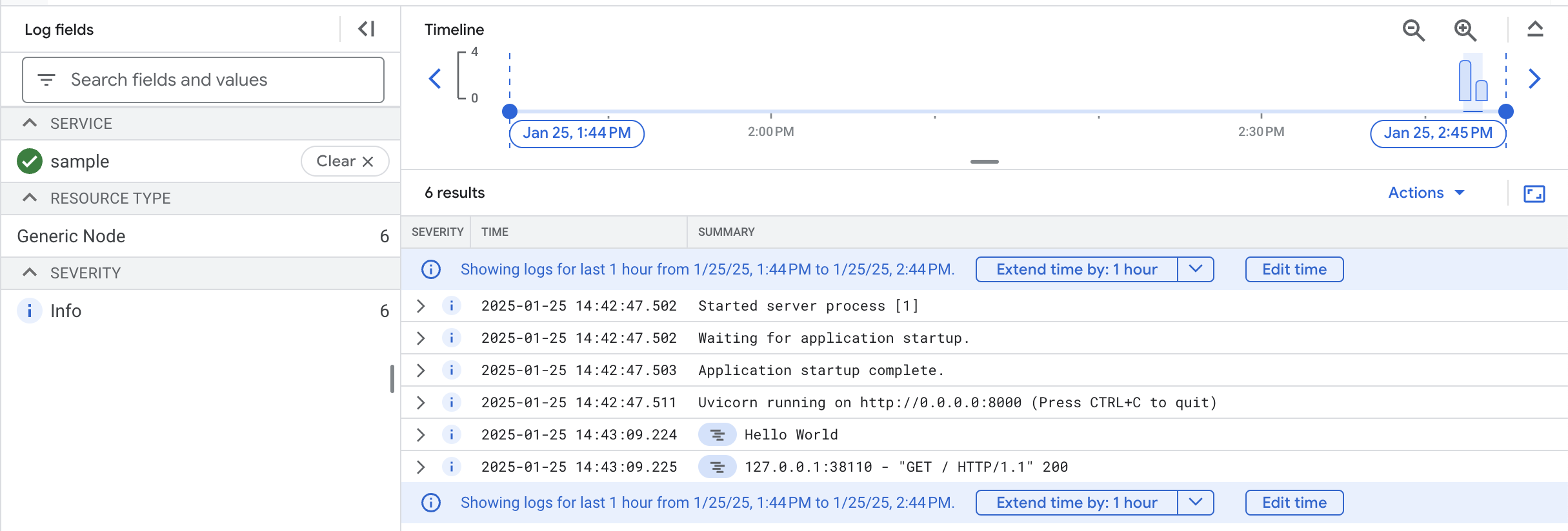 Cloud Logs Explorer