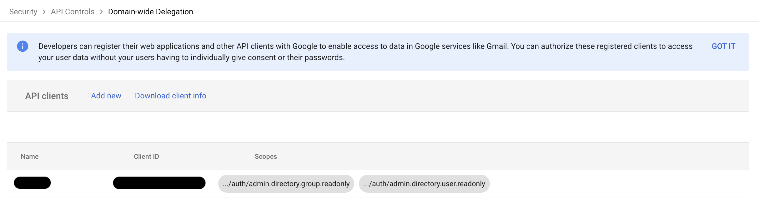 Domain Wide Delegation