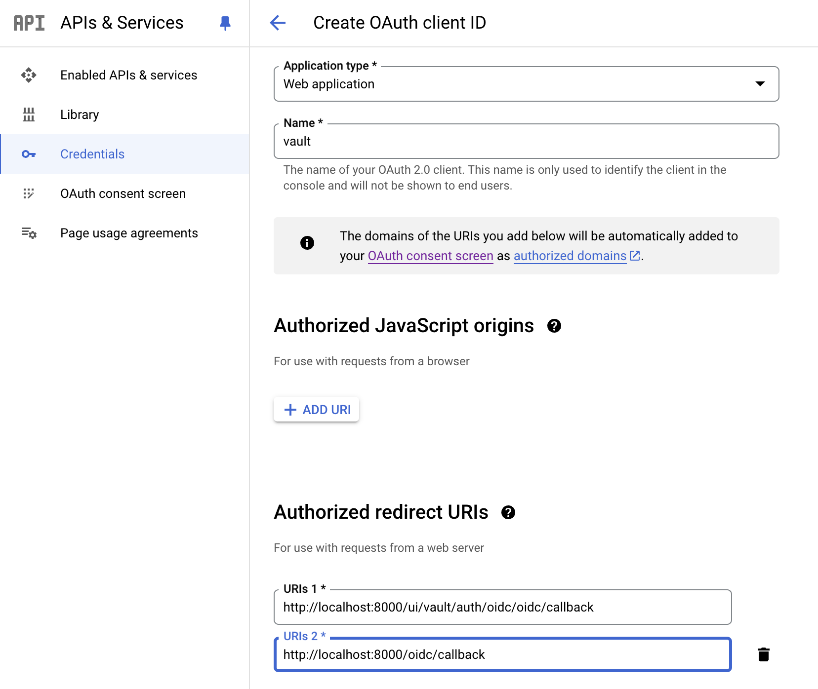 add Oauth2.0 Client